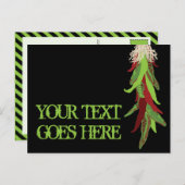 緑色のチリピーマン ポストカード (正面/裏面)