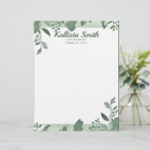 緑色のトレーリング離れ レターヘッド (スタンド正面)