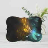 緑色のトンボ飛行 カード (スタンド正面)