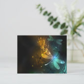 緑色のトンボ飛行 カード (スタンド正面)