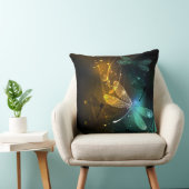 緑色のトンボ飛行 クッション (椅子)