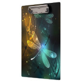 緑色のトンボ飛行 クリップボード (左)