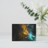 緑色のトンボ飛行 コーリングカード (スタンド正面)