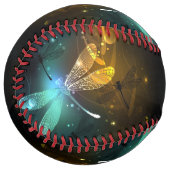 緑色のトンボ飛行 ソフトボール (正面左)