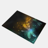 緑色のトンボ飛行 ドアマット (アングル)