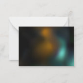 緑色のトンボ飛行 ノートカード (裏面)