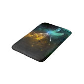 緑色のトンボ飛行 バスマット (アングル)