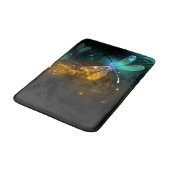 緑色のトンボ飛行 バスマット (アングル)