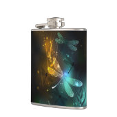 緑色のトンボ飛行 フラスク (左)