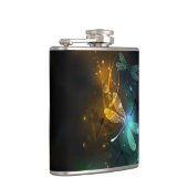 緑色のトンボ飛行 フラスク (右)