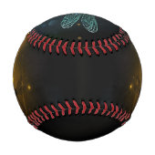 緑色のトンボ飛行 野球ボール (裏面)