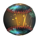 緑色のトンボ飛行 野球ボール (正面)