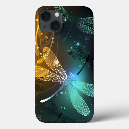 緑色のトンボ飛行 Case-Mate iPhoneケース (裏面)