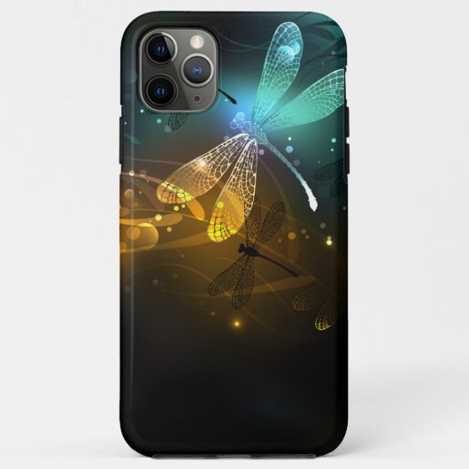 緑色のトンボ飛行 Case-Mate iPhoneケース (裏面)