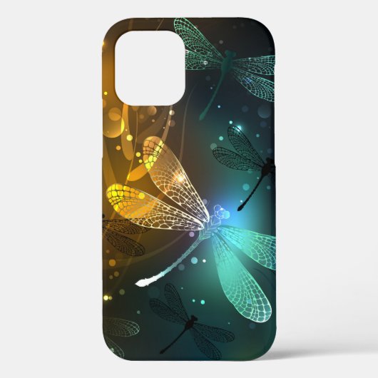 緑色のトンボ飛行 Case-Mate iPhoneケース (裏面)