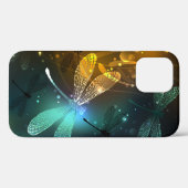 緑色のトンボ飛行 Case-Mate iPhoneケース (裏面 (横))