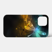 緑色のトンボ飛行 Case-Mate iPhoneケース (裏面 (横))