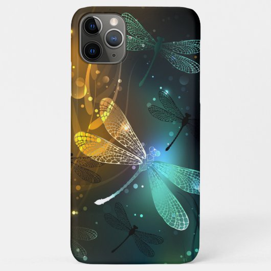 緑色のトンボ飛行 Case-Mate iPhoneケース (裏面)