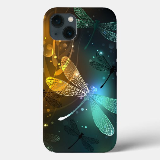 緑色のトンボ飛行 Case-Mate iPhoneケース (裏面)