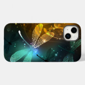 緑色のトンボ飛行 Case-Mate iPhoneケース (裏面 (横))