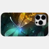 緑色のトンボ飛行 Case-Mate iPhoneケース (裏面 (横))