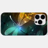緑色のトンボ飛行 Case-Mate iPhoneケース (裏面 (横))