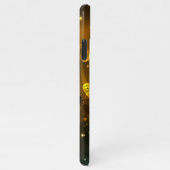 緑色のトンボ飛行 iPhoneケース (右側)