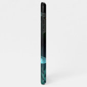 緑色のトンボ飛行 iPhoneケース (左側)