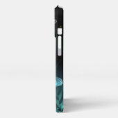 緑色のトンボ飛行 iPhoneケース (左側面)