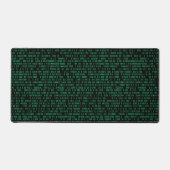 緑色のバイナリ数体系 デスクマット (正面)