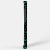 緑色のバイナリ数体系 SAMSUNG GALAXYケース (右側面)