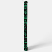 緑色のバイナリ数体系 SAMSUNG GALAXYケース (左側面)