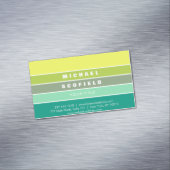 緑色のパレット001の色合い マグネット名刺 (インサイチュ)