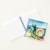 緑色のファジーエイリアンノートブック ノートブック (内部)