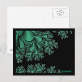 緑色のフラクタルポストカード ポストカード (正面/裏面)