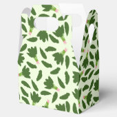 緑色のホウレンソウ葉のパターン フェイバーボックス (オープン)
