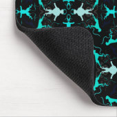 緑色のボクサードッグ マウスパッド (コーナー)