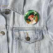 緑色のボタンを押す 缶バッジ (インサイチュ)