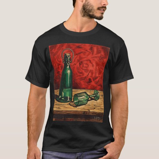 緑色のボトル Tシャツ (正面)