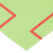 緑色のモダン幾何学模様 テーブルクロス (アングル)