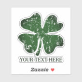 緑色のラッキー動揺してクローバービニールのシール シール (シート)