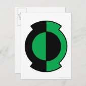 緑色のランタンのロゴを反転 ポストカード (正面/裏面)