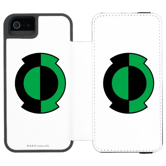 緑色のランタンのロゴを反転 INCIPIO iPhoneウォレットケース (フォリオ Open)