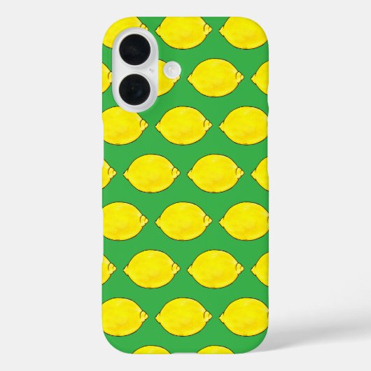 緑色のレモンを水色にする Case-Mate iPhoneケース (裏面)