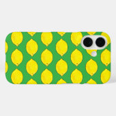 緑色のレモンを水色にする Case-Mate iPhoneケース (裏面 (横))