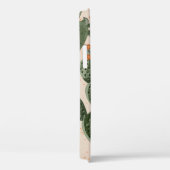 緑色のヴィンテージの多肉果とオレンジ色の花 Case-Mate iPhoneケース (裏面 / 右)