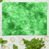 緑色の丸いテクスチャ キッチンタオル (折り畳み)