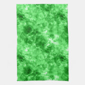 緑色の丸いテクスチャ キッチンタオル (縦)