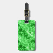 緑色の丸いテクスチャ ラゲッジタグ (正面縦)