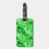 緑色の丸いテクスチャ ラゲッジタグ (裏面縦)